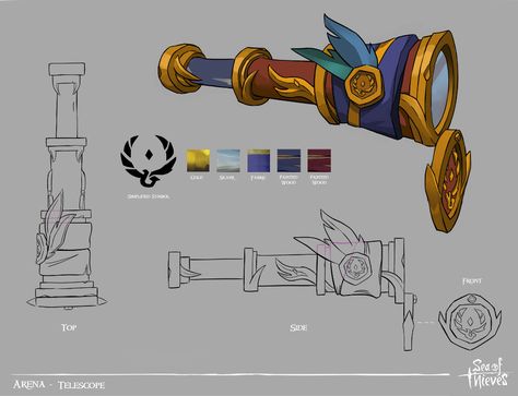 ArtStation - Sea of Thieves - Concepts #3, Thomas Mahon Sea Of Thieves Game, 3d Karakter, Props Concept, Sea Of Thieves, Props Art, Casual Art, Fantasy Props, Game Concept Art, Game Concept