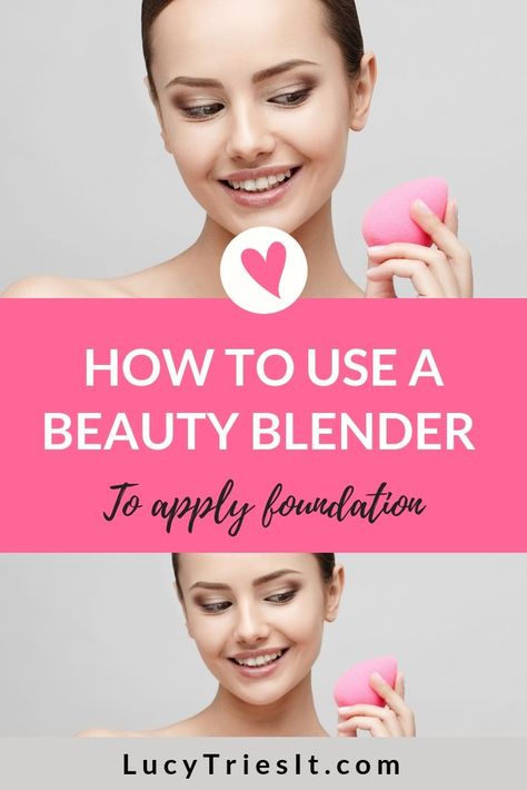 Face Makeup Looks, How To Use Makeup, Beauty Blender How To Use, Foundation Tips, Apply Foundation, Makeup Brushes Guide, Make Up Tutorials, Makeup Blending, Blending Sponge