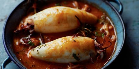 This delicious stuffed calamari recipe is a southern Italian classic and a favourite of the chef Francesco Mazzei. Southern Italian Food, Great Italian Chefs, Italian Fish Dishes, Classic Italian Recipes, Stuffed Calamari Recipes, Mediterranean Fine Dining, Italian Fish Recipes, Deep Fried Calamari, Stuffed Calamari