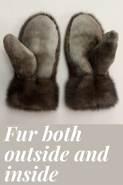 Fur Projects Ideas, Rabbit Fur Projects, Fur Mittens Pattern, Fur Projects, Beaver Pelt, Fur Clothes, Fur Mittens, Fur Mitten, Fur Gloves