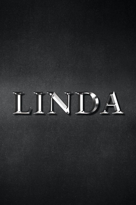 Linda typography in silver metallic effect design element | free image by rawpixel.com / Maewh Canva Metallic Font, Metallic Graphic Design, Metallic Logo Design, Silver Logo Design, Metallic Typography, Metal Typography, Metal Logo Design, Chocolate Logo, Crystal Texture