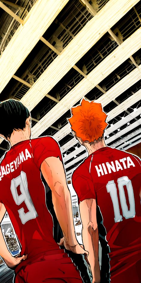 Hinata Kageyama, Volleyball Wallpaper, Haikyuu Volleyball, Haikyuu Kageyama, Haikyuu Karasuno, Haikyuu Wallpaper, Haikyuu Manga, Haikyuu Fanart, Sports Anime