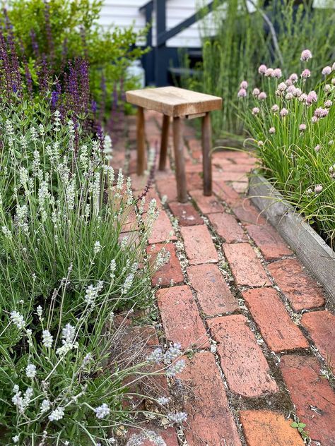 barn wood, brick, brick pathway, brick walkway, budget friendly, cheap, cottage, cottage garden, cottage path, cottage pathway, cottage style, cottage walkway, diy, diy project, english cottage style, fieldstone, flagstone, flower beds, flower gardens, garden, garden path, garden pathways, garden walkways, gravel, gravel pathway, gravel walkway, home improvement, inexpensive, inspiration, lawn, outdoor project, Outdoors, outside, path, pathway, patio, pea gravel, pea gravel patio, reclaimed wood, salvage, second hand, slate, spring, springtime, summer, summertime, vegetable garden, walkway, walkways, wood pathway, wood planks, wood walkway, yard Brick Pathway Garden, Reclaimed Brick Garden, Diy Walkways, Pine And Prospect Home, Pine And Prospect, Gravel Walkway, Pea Gravel Patio, Slate Garden, Brick Pathway