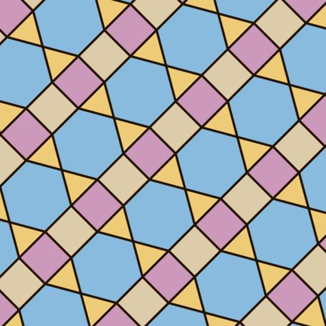 File:Academ Periodic tiling by hexagons and other regular polygons.svg Polygon Art Geometry, Tessellation Patterns Design, Tessellation Patterns Geometry, Regular Tessellation, Jali Designs, Iphone Wallpaper Rock, Polygonal Design, Irregular Polygons, Polygon Pattern