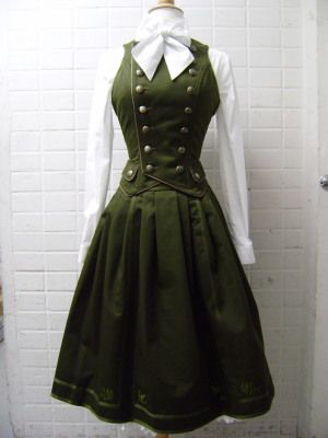 1940 Dress, Diy Kostüm, Lolita Outfits, Steampunk Clothing, Moda Vintage, Dieselpunk, Steampunk Fashion, Fantasy Fashion, Lolita Dress