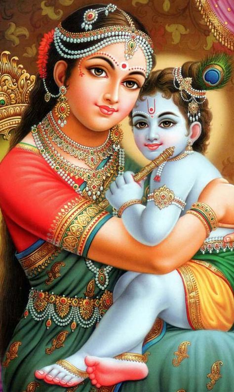 Janmashtami Images, Yashoda Krishna, Bal Krishna Photo, Devi Images Hd, Sejarah Kuno, Durga Painting, Bal Krishna, Little Krishna, Lord Krishna Hd Wallpaper