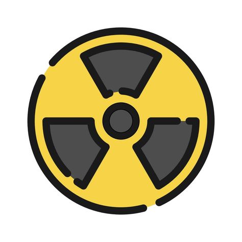 Nuclear threat, radiation sign icon, vector illustration Radiation Sign, 2025 Vision, Cityscape Photos, North Korea, Background Banner, Biology, Icon Design, Food Animals, Anatomy