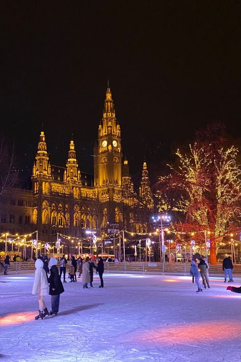 #vienna #rathaus London In December Aesthetic, Vienna In November, Vienna At Christmas, Vienna In December, Vienna Christmas Aesthetic, Vienna Winter Aesthetic, Vienna Austria Christmas, Vienna Austria Winter, Vienna Holiday