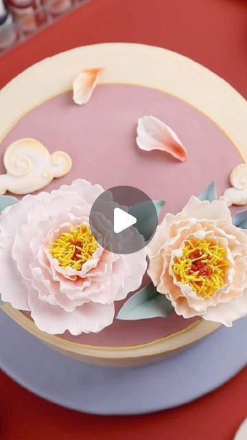 shaniabelle fondant on Instagram: "🌺Create the perfect peony fondant cake with me😉Hope you like this cake decorating tutorial😚Feel free to message me if you are interested in this flower cutter . Visit qeleg.com for this cutter. Always happy to help😙  #asianculture #asiancooking #flowercakeclass #flowerlovers #peonycake #tutorial #foodphotography#foodphotographyandstyling #reelsinstagram #foodgasm #tasty #dessert #video #inspiration #instagood #reels #cakeart #sugarart #cakeideas #LoveCelebration #BeautifulMoments #fondant #fondantcake" How To Make Peony Flowers Fondant, Fondant Peony Tutorial, How To Make Fondant Flowers Tutorials, Fondant Flowers Tutorial, Cake Decorating Tutorials Videos, Flori Fondant, Peony Cake, Fondant Flower Tutorial, Flower Step By Step