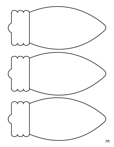 Christmas Lights Template-Page 12 Grinch Stealing Lights Template, Template For Christmas Ornaments, Christmas Lights Template Free Printable, Christmas Light Coloring Page, Christmas Sewing Patterns Free Printable, Christmas Felt Patterns, Snowman Patterns Printable, Christmas Lights Template, Christmas Patterns Free Printable