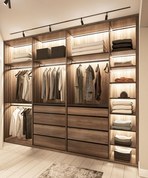 Narrow Closet Design, Inspiration Dressing, Walk In Wardrobe Design, Dream Closet Design, Closet Design Layout, Walk In Closet Design, Modern Small House Design, Luxury Closets Design, Closet Renovation