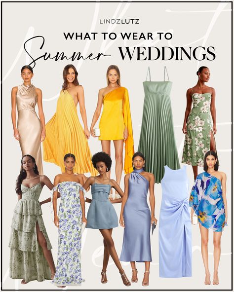 While spring and fall tend to be considered more “wedding seasons”, I feel like summer is becoming even more popular for wedding planning as you know the weather will be nice and sunny, and the excessive heat can be avoided depending on location.If you’re attending summer weddings of your own this season, I put together a ton of summer wedding guest dresses to celebrate the occasion. Tap to shop my favorite wedding guest dresses this Summer! July Wedding Guest Outfit, Garden Wedding Dress Guest What To Wear, Summer Cocktail Attire, Garden Cocktail, Wedding Seasons, Summer Wedding Guest Dresses, Pink Slip Dress, Semi Formal Attire, Chic Swimsuit