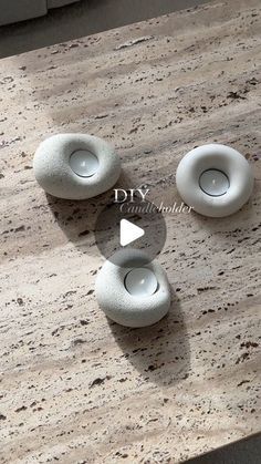 Diy Candleholder, Clay Candle Holders Diy, Plaster Candle Holder, Concrete Candle Holders Diy, Candle Holders Diy, Florida Bungalow, Plaster Diy, Candle Holder Diy, Clay Candle Holders