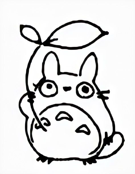 Totoro Doodle, Totoro Drawing, Unique Wrist Tattoos, Whiteboard Art, Wrist Tattoo Designs, Dibujo Simple, Cute Easy Doodles, Goofy Drawing, Studio Ghibli Art