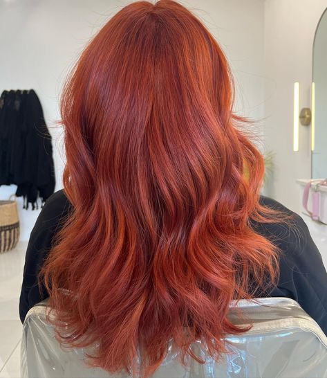 ✨Hair Transformation✨ Swipe to see the before and during 🍓Before- My client came in with box-dyed violet red that wasn’t quite what she envisioned. She wanted a more warmer, more copper red. 🍓During- I carefully lifted the existing color to create a clean, fresh base. While also protecting the hair integrity, ensuring we achieved the best possible result without compromising the health of her hair. 🍓After- The final result! Her hair is now a vibrant, dimensional red with copper underton... Violet Copper Hair, Red Hair Care, Dimensional Copper Hair, Dimensional Copper, Red Violet Hair, Copper Red Hair, Box Dye, Violet Hair, Copper Red