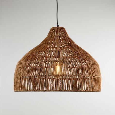 Cabo Large Woven Pendant Light Woven Pendant Light, Large Pendant Light, Rattan Light Fixture, Rope Pendant Light, Farmhouse Kitchen Lighting, Large Pendant Lighting, Basket Lighting, Rattan Pendant Light, Casa Container