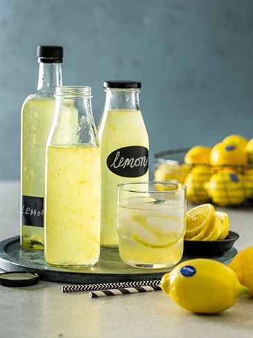 Homemade-Lemon-Cordial Orange Cordial Recipe, Lemon Cordial Recipe Homemade, Homemade Cordial, Diy Cordial, Lemon Cordial Recipe, Cordial Recipe, Homemade Limoncello, Tartaric Acid, Homemade Wine