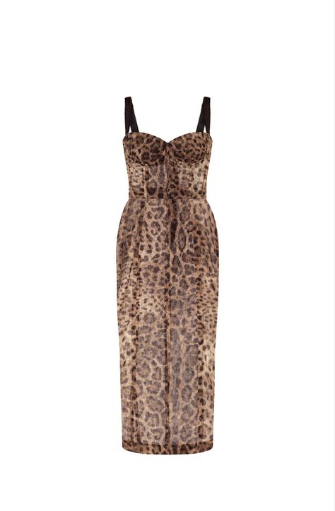 Bustier Midi Dress, Dress Loafers, Dolce Gabbana Dress, Emilia Clarke, Bustier Dress, Leopard Dress, Dolce E Gabbana, Party Outfits, Bustiers