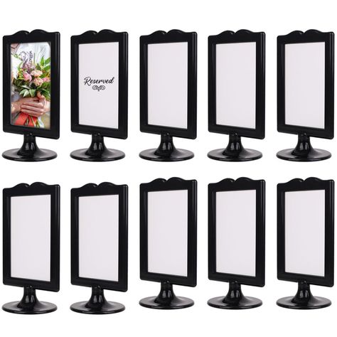 PRICES MAY VARY. EVENT & STYLISH HOME DECOR - Enhance any room with this double sided photo frame and display a wide range of 4x6 images. Expand your reach with the versatility of changing out images to match any situation. GREAT FOR BUSINESS ESTABLISHMENTS - These tabletop pedestal frames will elegantly showcase menus, offers, wedding table numbers, ads, and reservations. Engage more with consumers with these eye-catching double sided frame display DISPLAY YOUR MEMORIES - Our double sided 4x6 f Standing Picture Frames, Birthday Photo Displays, Graduation Party Pictures, Plastic Picture Frames, Picture Frames Standing, Backyard Birthday, 4x6 Picture Frames, Side Stand, Picture Frame Shop