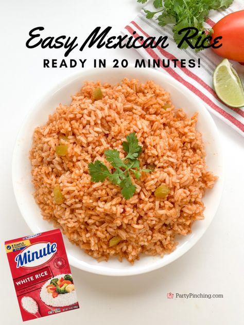 Mexican Rice With Precooked Rice, Mexican Rice With Instant White Rice, Instant Rice Spanish Rice, Blackstone Mexican Rice, Mexican Rice Recipe With Minute Rice, Instant Mexican Rice Recipe, Quick And Easy Mexican Rice, Mexico Rice Recipe, Crockpot Spanish Rice Easy