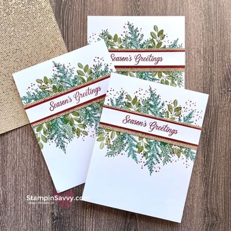 Stampin\' Pretty Pals Sunday Picks - 07.25.2021 - Tammy Beard Christmas Stamped Cards, Stampin Up Merriest Moments Bundle, Su Merriest Moments Cards, Stampin Up Merriest Moments Cards, Stampin Up Merriest Moments, Cas Christmas Cards, Merriest Moments, Simple Holiday Cards, Christmas Simple