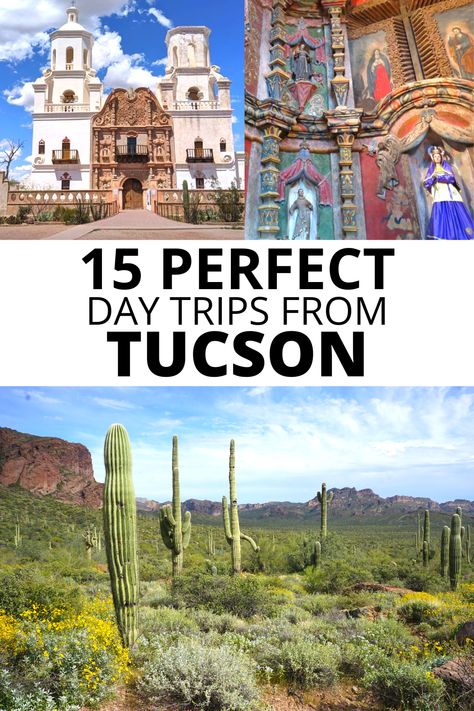 15 Perfect day trips from Tucson, including Mission San Xavier del Bac and Tonto National Forest. Things To Do In Tucson Arizona, Tuscon Arizona Hikes, Old Tucson Arizona, Southern Arizona Travel, Things To Do In Tucson Az, Tucson Arizona Things To Do, Tucson Arizona Aesthetic, Tuscan Arizona, Tuscon Arizona