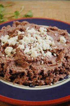 Refried Beans	- Authentic Mexican Recipe ~~~In Mexico, cooks traditionally fry their beans in homemade pork lard, which yields a wonderful flavor Refried Beans Authentic, Refried Beans Recipe, Mexican Recipe, Mexican Foods, Mexican Cooking, Hispanic Food, Global Cuisine, Bacon Grease, Tex Mex Recipes