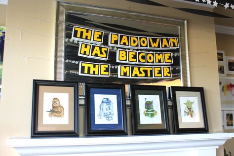 Star Wars Classroom Door, Star Wars Graduation Party, Star Wars Graduation, Star Wars Classroom Theme, Graduation Reception, Star Wars Classroom, Graduation Open Houses, 5th Birthday Party, May The Fourth Be With You