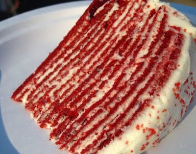 Red Velvet Cake 10 | Just A Pinch Recipes Block Party Desserts, Mille Crepes, Velvet Recipes, Mille Crepe, Crepe Cake, Football Cake, Gluten Free Bakery, Crepe Recipes, Bakery Cakes