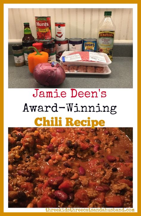 Jamie Deen's Award-Winning Chili Recipe Chili Recipe With Beer, Beer Chili Recipe, Winning Chili Recipes, Award Winning Chili Recipe, Award Winning Chili, Beer Chili, Homemade Chili Recipe, Beef Chili Recipe, Best Chili Recipe