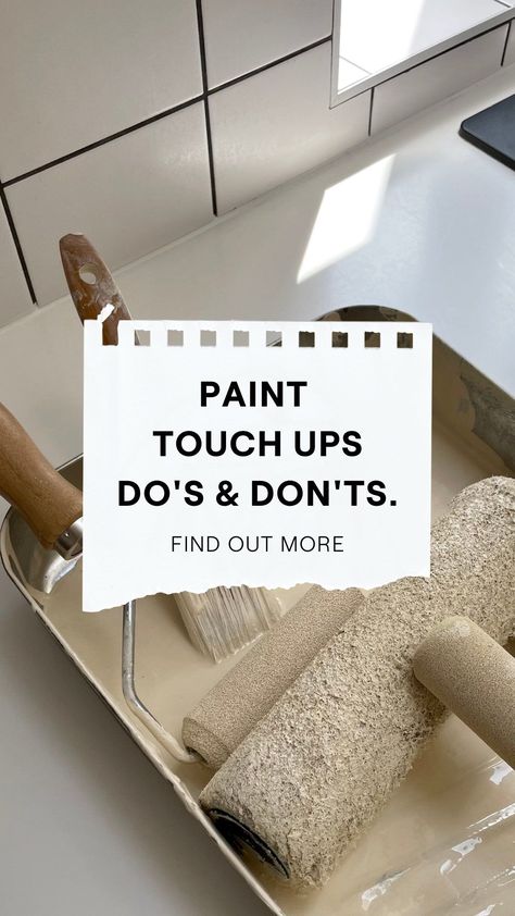 Touching Up Paint On Walls, Paint Touch Up On Wall, Paint Touch Up Tips, Touch Up Paint On Walls Tips, How To Touch Up Paint On Walls, Useful Hacks, House Paint Interior, Interior Wall Paint, Matte Paint