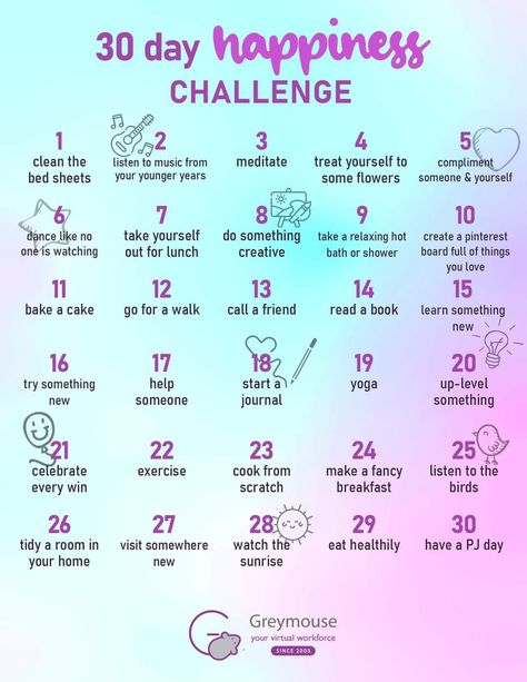 7 Positive Things To Try This Week, Things To Do Everyday To Be Happy, Things To Do For Happiness, 31 Day Challenge Life, One Month Challenge Life, 100 New Things To Try, Pinterest 30 Day Challenge, Try New Things Challenges 30 Day, September 30 Day Challenge