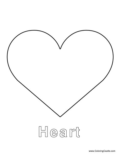 Heart Template- To Cut Out a Perfect Heart or to Put Names in. How To Draw A Perfect Heart Shape, Shapes Preschool Printables, Heart Shapes Template, Plant Lessons, Printable Heart Template, Shamrock Template, Heart Diagram, Paper Tea Cups, Bow Drawing