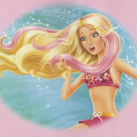 Pretty doll Cartoon Barbie, Barbie In A Mermaid Tale, Mermaid Tale, A Mermaid, A Girl, Blonde Hair, The Beach, Mermaid, Blonde