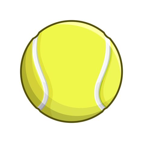 Ball Vector, Tennis Ball, Tennis, Vector Illustration