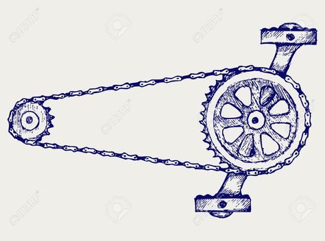 Bicycle Chain Art, Gears Drawing, Gear Drawing, Cycle Chain, Bike Quotes, Bicycle Gear, Logos Ideas, Geometric Design Art, Anime Devil