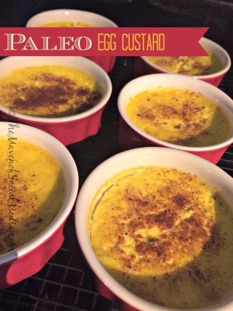 Paleo Egg Custard Savory Custard Recipe, Paleo Custard, Baked Egg Custard, Custard Recipe Easy, Egg Custard Recipes, Starting Paleo Diet, Korean Ground Beef, Easy Custard, Ground Beef And Rice