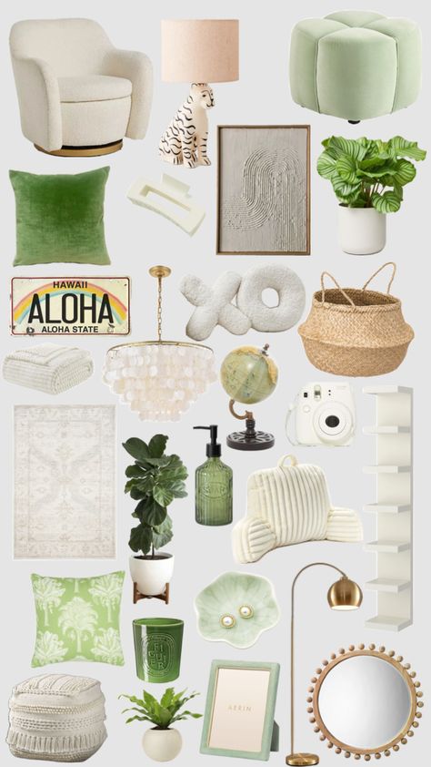 Green Room Inspo! Mint Green Rooms, Green Room, Green Rooms, Dream Room, New Room, Bedroom Makeover, Room Inspo, Room Inspiration, Decorative Items