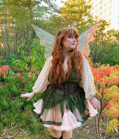 Halloween Renaissance Faire Cute Fairy Adult Costume Fairy Princess Ren Faire, Fairy Costume Women Plus Size, Ren Fest Fairy Outfit, Plus Size Fairy Cosplay, Green Fairy Ren Faire, Rennassaince Faire Outfits, Ren Fair Outfits Fairy, Ren Faire Costume Women Fairy, Woodland Fairy Ren Faire