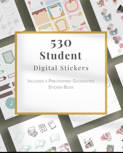 Transform your notes with our student digital stickers, perfect for Goodnotes! 📚✨ Pre-cropped for easy use, they add fun and functionality to your study sessions. Get yours today! • • • • • #goodnotes #goodnotesstickers #studyaesthetics #digitalstickers #precroppedstickers #goodnotesplanning #studentplanner #digitalstickeraddict #digitalstickerbook #digitalsticker #ipadstickers #goodnotes6 #goodnotesplannerstickers #goodnotescommunity #digitalplanning #digitalplannerstickers #digitalplanner... Goodnotes Free, Study Sessions, Student Planner, Digital Stickers, Good Notes, Sticker Book, Digital Sticker, Life Planner, Digital Planner