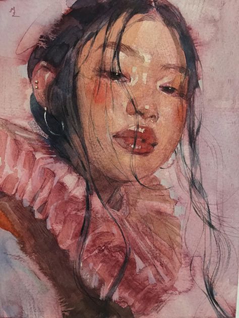 Old Artwork, Painting Realistic, Artist Study, Easel Painting, Realistic Drawing, Art Face, Watercolor Portrait, Lukisan Cat Air, Arte Inspo