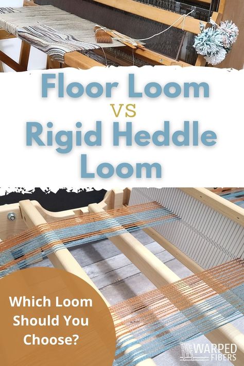 rigid heddle loom or floor loom for weaving Floor Loom Weaving Projects, Weaving Loom For Sale, Heddle Loom Weaving, Floor Loom Weaving, Weaving Materials, Rigid Heddle Weaving Projects, Weaving Patterns Loom, Mom Crafts, Rigid Heddle Loom