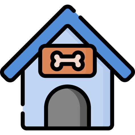 Dog House Illustration, Dog House Drawing, Sheltered Housing, Digital Notes, Visual Thinking, Stickers Kawaii, House Illustration, House Drawing, Home Icon