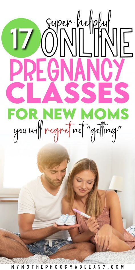 Looking for the best pregnancy classes to take as a first time mom? Check out these prenatal classes you can take from the comfort of your home)! Read more. Christian Parenting Books, Prenatal Classes, Pregnancy Books, Birthing Classes, Pregnancy Essentials, Pregnancy Advice, Childbirth Education, First Time Mom, Pregnancy Signs