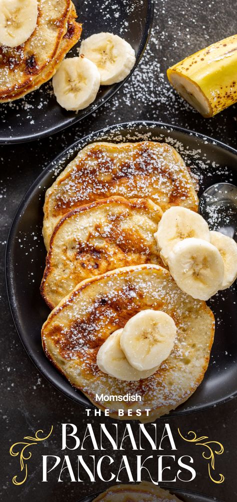 These best banana pancakes are a delightful breakfast dish made from a simple batter that includes mashed ripe bananas. The addition of bananas gives the pancakes a naturally sweet flavor and a moist, tender texture. This beloved breakfast treat is enjoyed by people of all ages. Bananas For Breakfast, Recipes Using Mashed Bananas, Banana Pancakes No Milk, Ripe Banana Breakfast Recipes, Mashed Banana Recipes Easy, Recipes With Mashed Bananas, Pancakes Made With Bananas, Best Banana Pancakes Recipe, One Ripe Banana Recipe