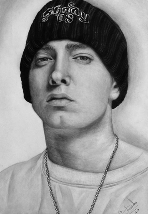 Eminem Drawing, Easy Drawing Step By Step, Celebrity Portraits Drawing, Hip Hop Artwork, Realistic Pencil Drawings, Drawing Step By Step, Drawing Step, Celebrity Drawings, Slim Shady