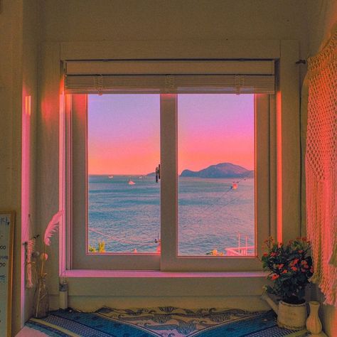 🌊 » aesthetic_things.exe 🥳 (@aesthetic_things.exe) • Instagram photos and videos Grafika Vintage, An Open Window, Images Disney, Aesthetic Things, Lukisan Cat Air, Pretty Sky, Window View, Open Window, Pretty Places