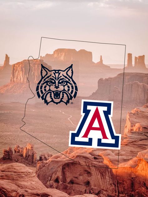 University Of Arizona Logo, University Of Arizona Aesthetic, U Of Arizona, Arizona Wildcats Logo, College Daughter, Arizona Aesthetic, College Poster, Country Vibe, Wildcats Football