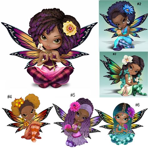 Yay!  One of my favourite statues is now IN STOCK at the USA's website www.hamiltoncollection.com/products/909058_jasmine-becket-griffith-african-american-fairies.html?CATALOG_UPSELL=Y  express shipping available.  Don't live in the USA?  Don't panic!  They'll be available worldwide soon too! #jasminebecketgriffith #strangeling #painting #art #fairy #faery #fairies #butterflies #butterfly #fantasyart #popsurrealism #newcontemporary #dolls #acrylics #doll #bigeyes #bigeyeart #bigeye African American Fairy, Fairy Tattoos, Jasmine Becket Griffith, Rhinestone Crafts, Mosaic Kit, Big Eyes Art, Fairy Pictures, Fairy Artwork, Mosaic Pictures