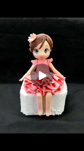 Antony Bidesh on Instagram: "How to make fondant girl figurine / fondant figurine making tutorial / fondant doll / fondant figurine / cake topper / fondant theme cake / fondant animal . . . Hi this is fondant doll making tutorial . . . #fondantdoll #fondantfigurine #fondant #caketopper #fondantanimal #fondantthemecake #themecake #cake #cakes #cakeartist #cakeart #cakedesign #cakedecorating #birthdaycake #weddingcake . . . How is this figurine ?" Fondant Doll Topper, How To Make Fondant Toppers, Fondant Figurines Tutorials, Fondant Fairy Tutorial, Fondant Doll Tutorial, Fondant Figures Tutorial People, Fondant Cake Toppers Tutorial, Fondant Figures Tutorial Step By Step, How To Make Fondant Animals